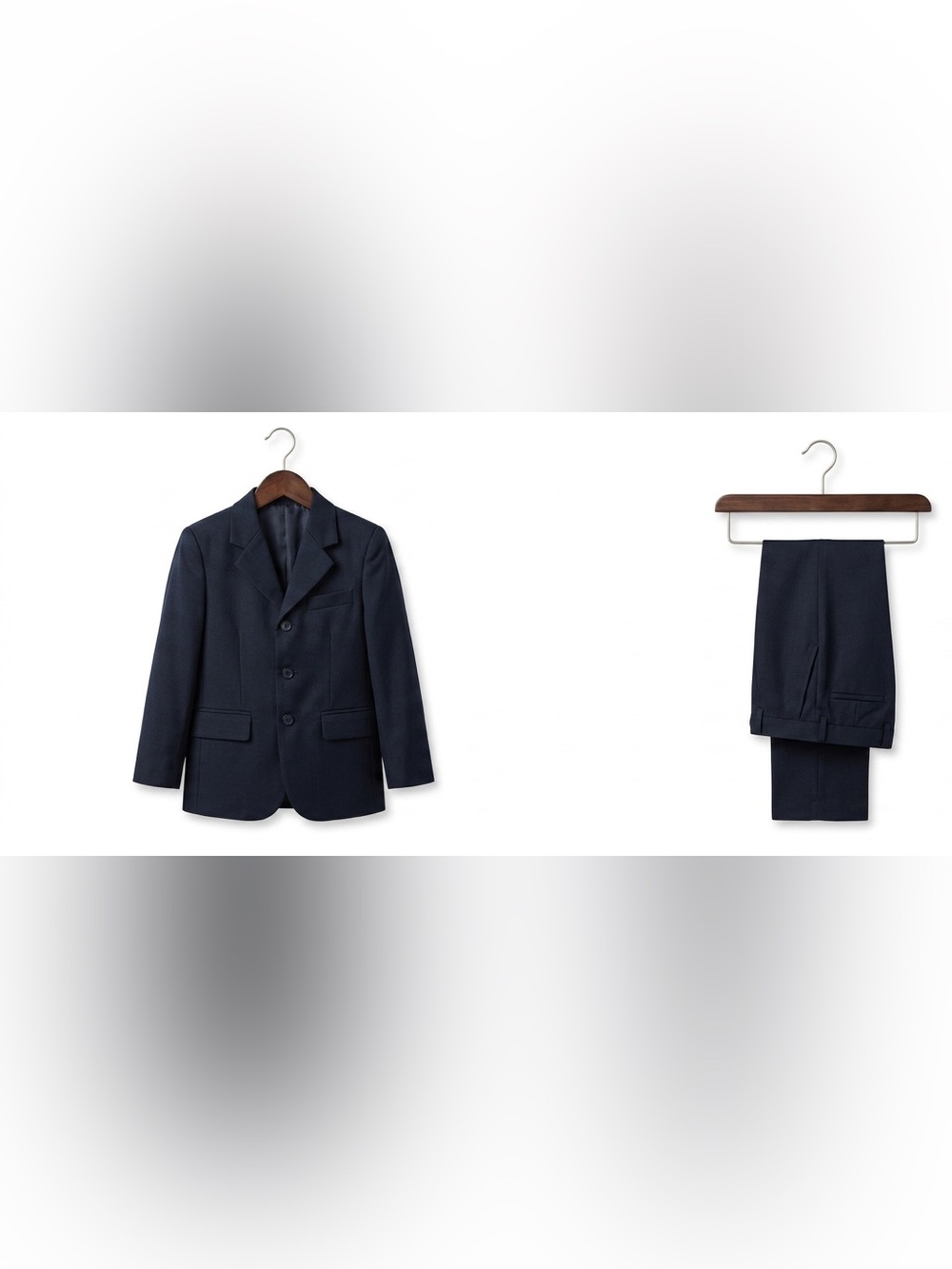 Classic Black Blazer - Three-Button Tailored Jacket and pants boy suit